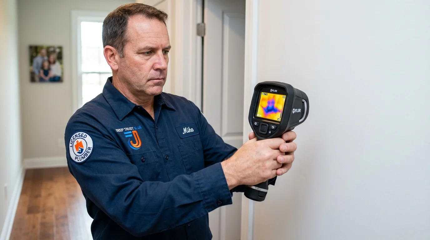 Thermal imaging leak detection by Johns Plumbing LLC in Webster